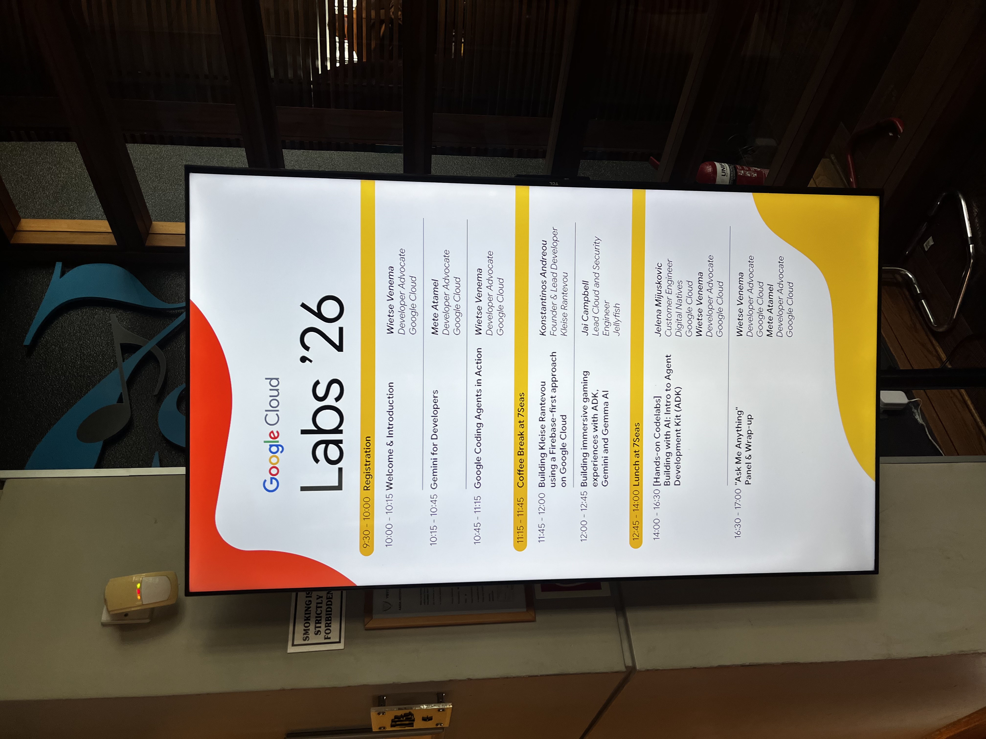 Google Cloud Labs session agenda